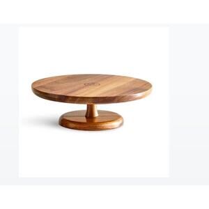 Pampered Chef Wood Cake Stand NIB # 101111